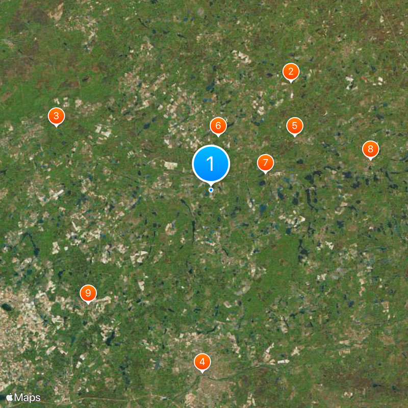 Centre-Val de Loire Kaart