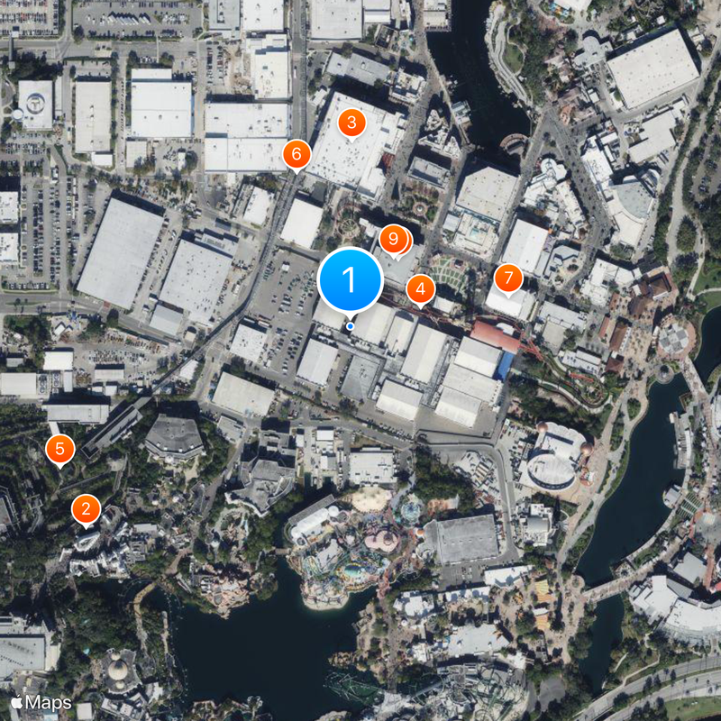 Universal Studios Florida Mapa