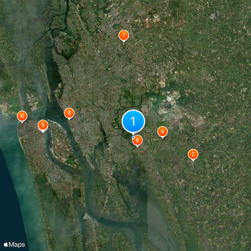 Thrippunithura Map