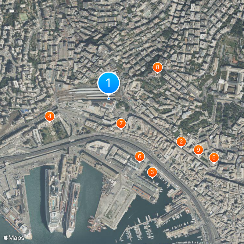 Genova Piazza Principe railway station Map