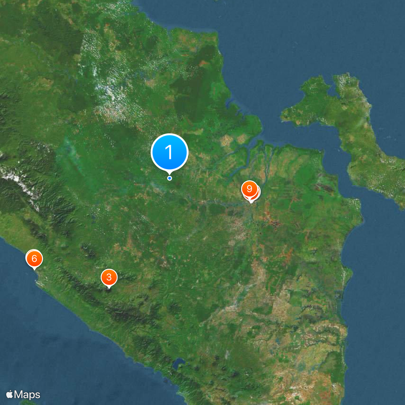 Sumatra du Sud Carte