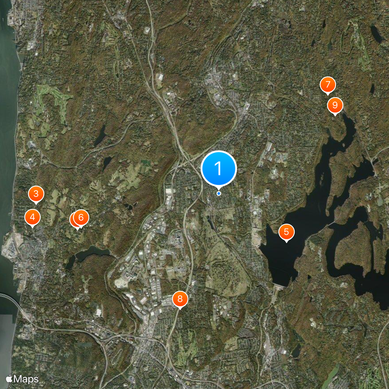 Area code 914 Map