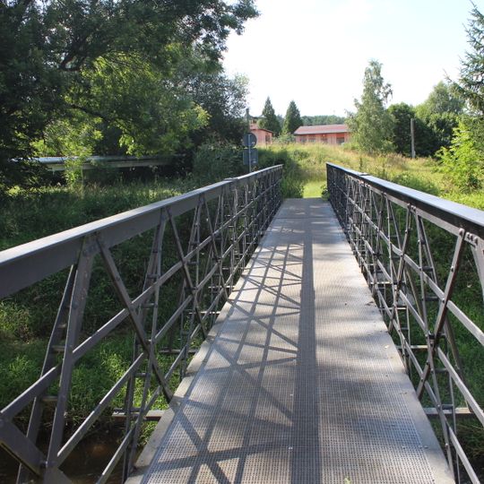Lávka přes Klabavu v Nové Huti