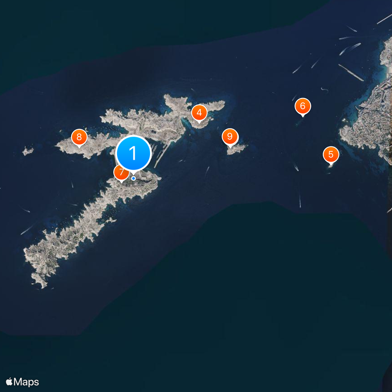 Îles du Frioul Carte