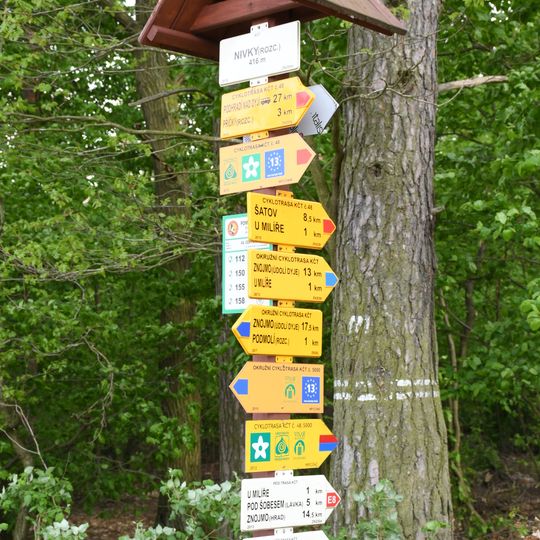 Rozcestník Nivky - rozc.