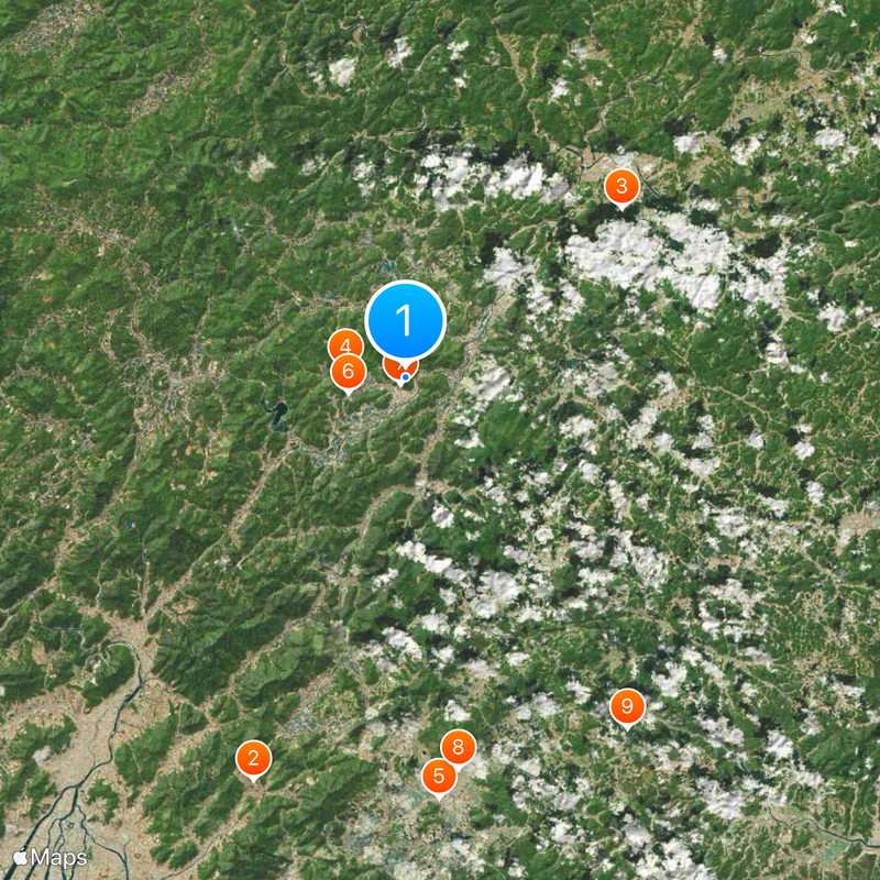 Yoshida-Kōriyama Castle Kaart