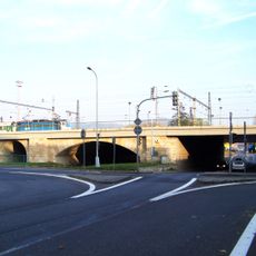 Železniční most přes Ústeckou ulicí v Děčíně