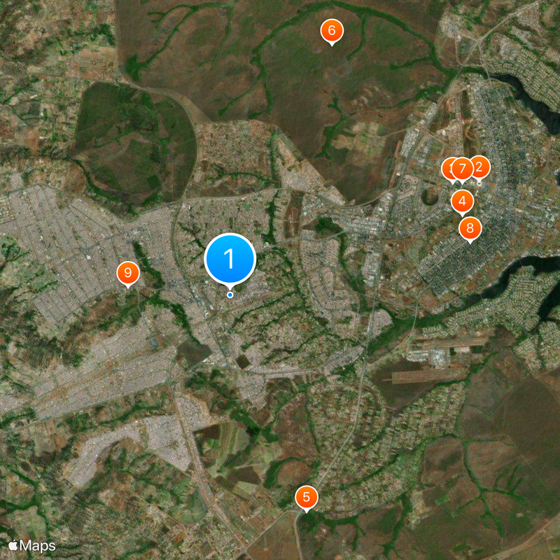 Águas Claras Map