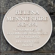Commemorative Plaque to Helena Mennie Shire
