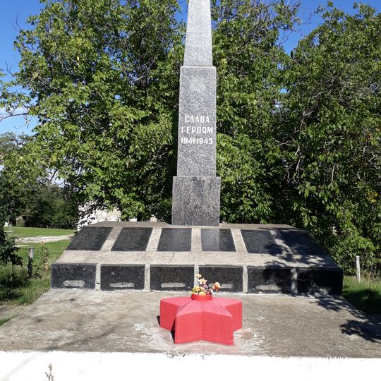 Monument în memoria consătenilor căzuți în 1941-1945