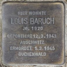 Stolperstein dedicated to Louis Baruch