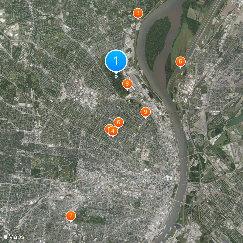 Bellefontaine Cemetery Map