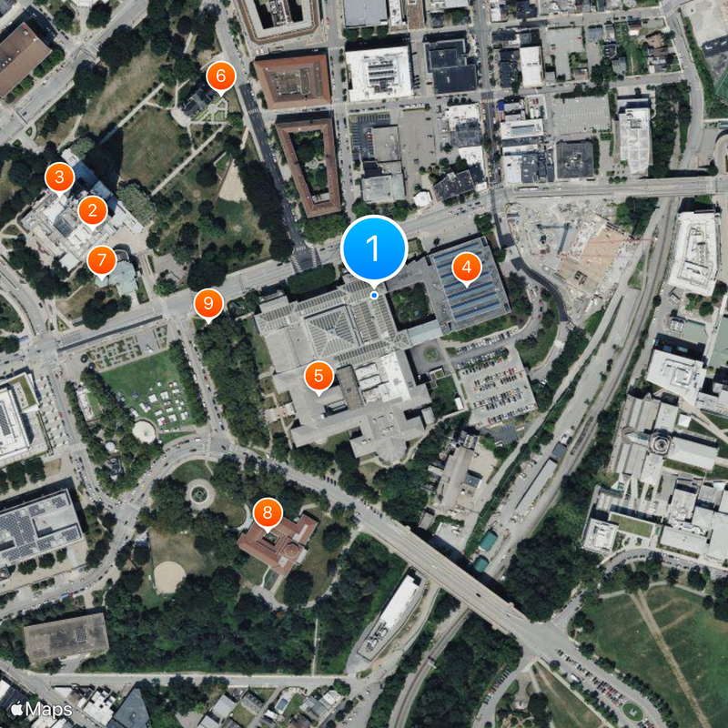 Carnegie Museum of Natural History Karte