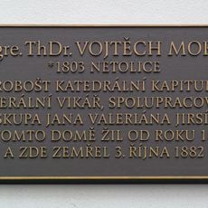Commemorative plaque of Vojtěch Mokrý
