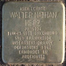 Stolperstein à la mémoire de Walter Nathan Herz