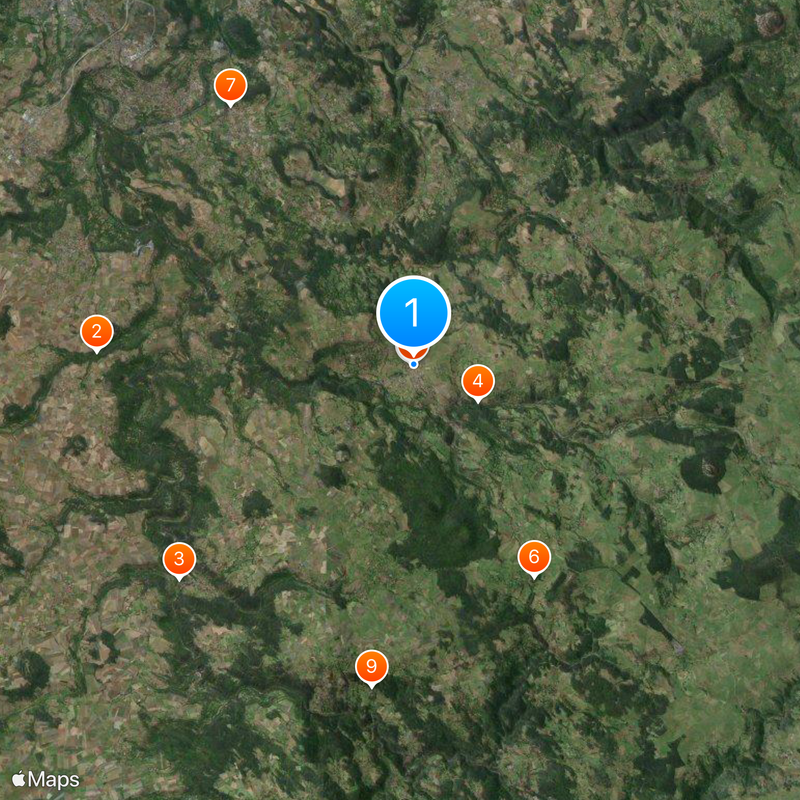 Chemin de Stevenson Mapa