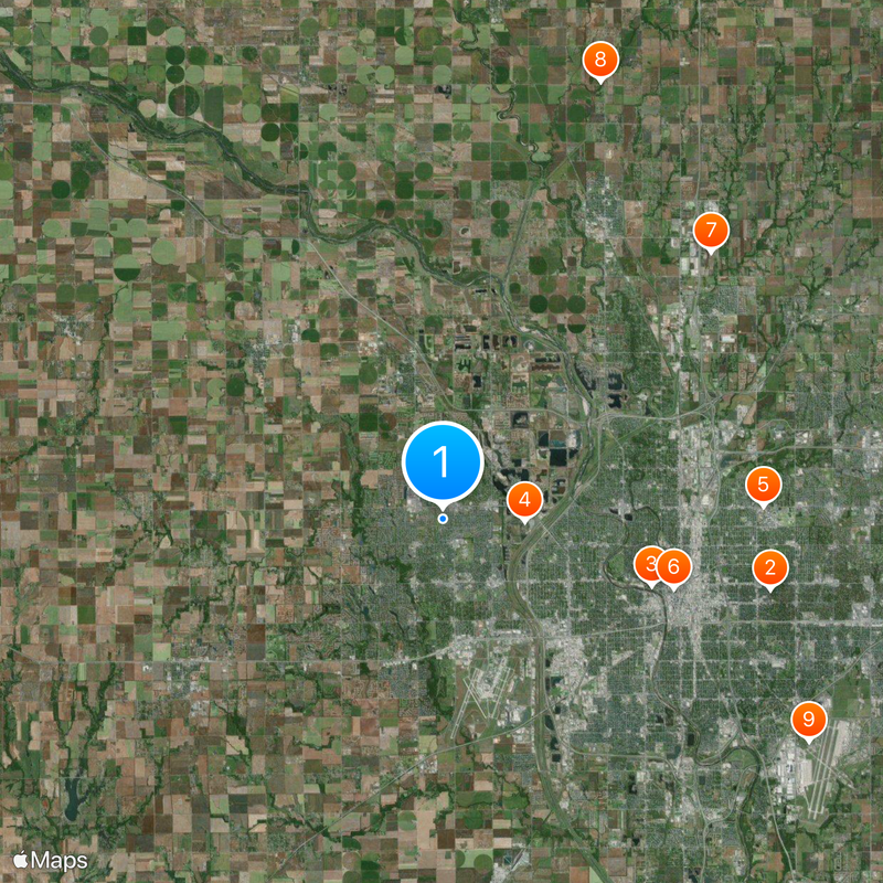 Condado de Sedgwick Mapa