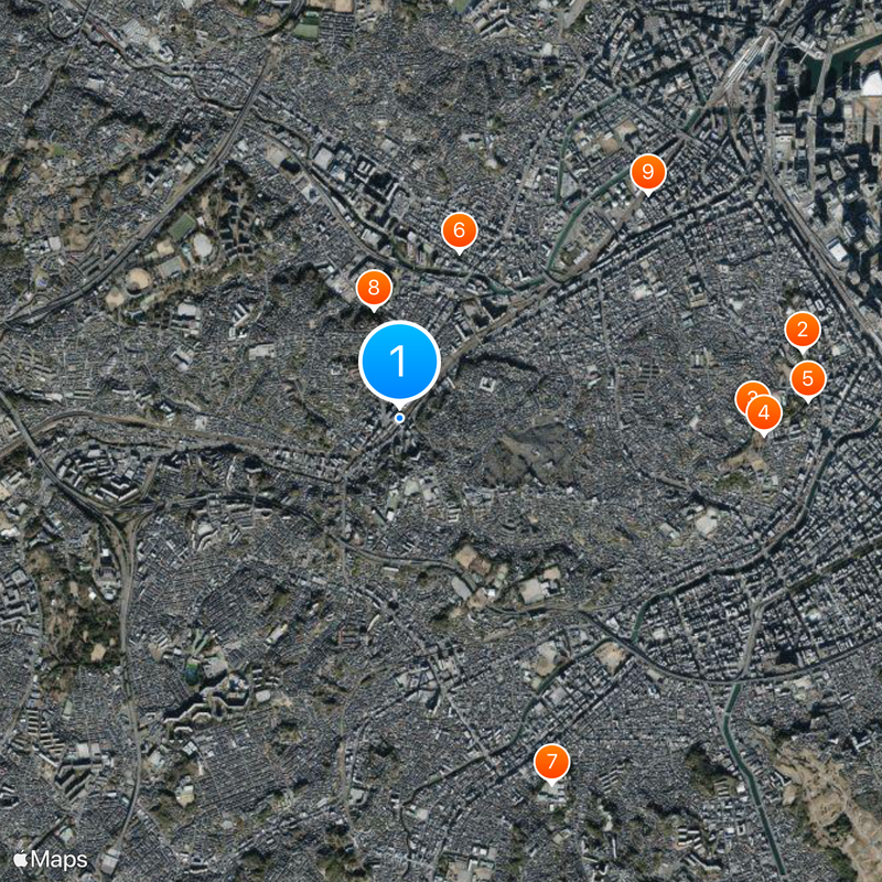 Hodogaya Station Map