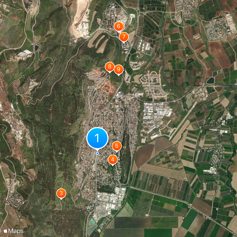 Kiryat Shmona Mappa