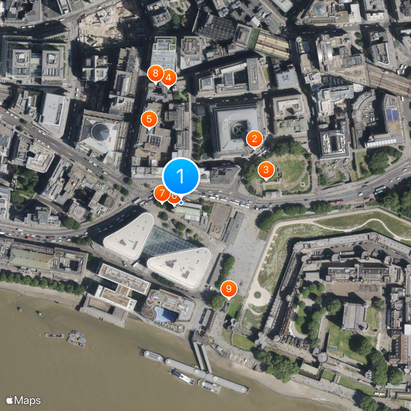 All Hallows-by-the-Tower Mapa