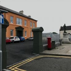 Gatepiers at entrance to former Infirmary