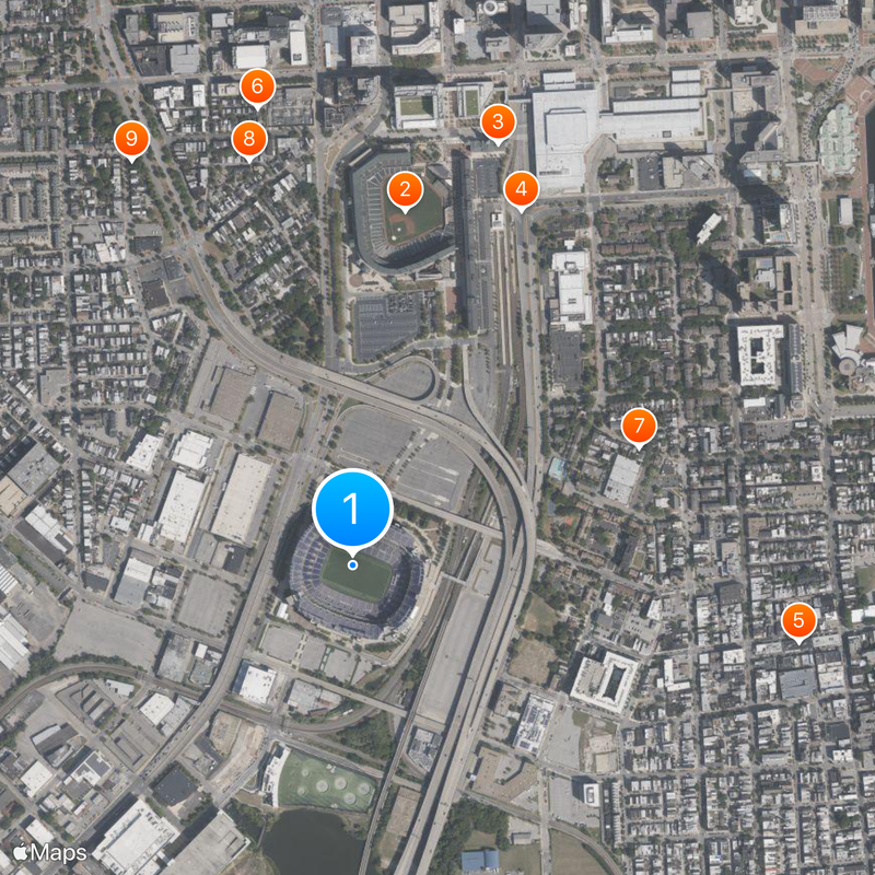 M&T Bank Stadium Carte