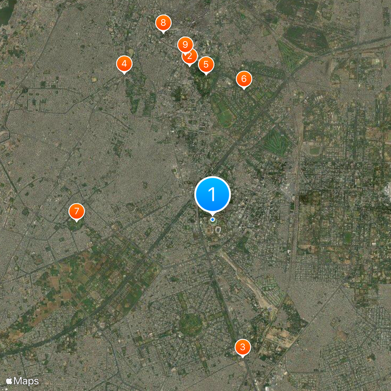 Gaddafi Stadium Carte