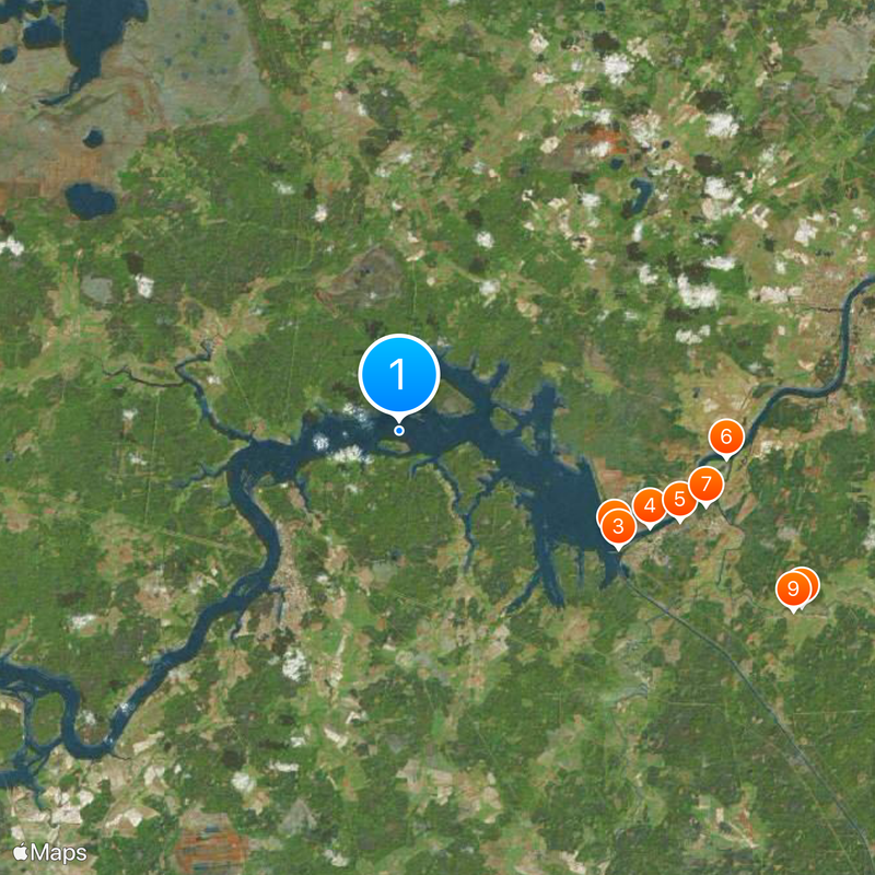 Ivankovo Reservoir Map