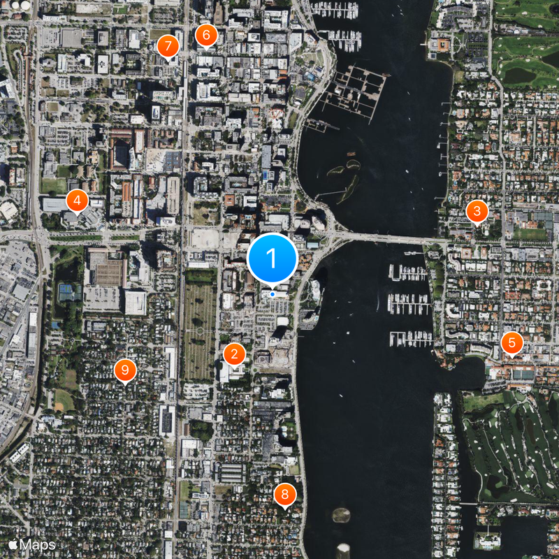Palm Beach Atlantic University Map