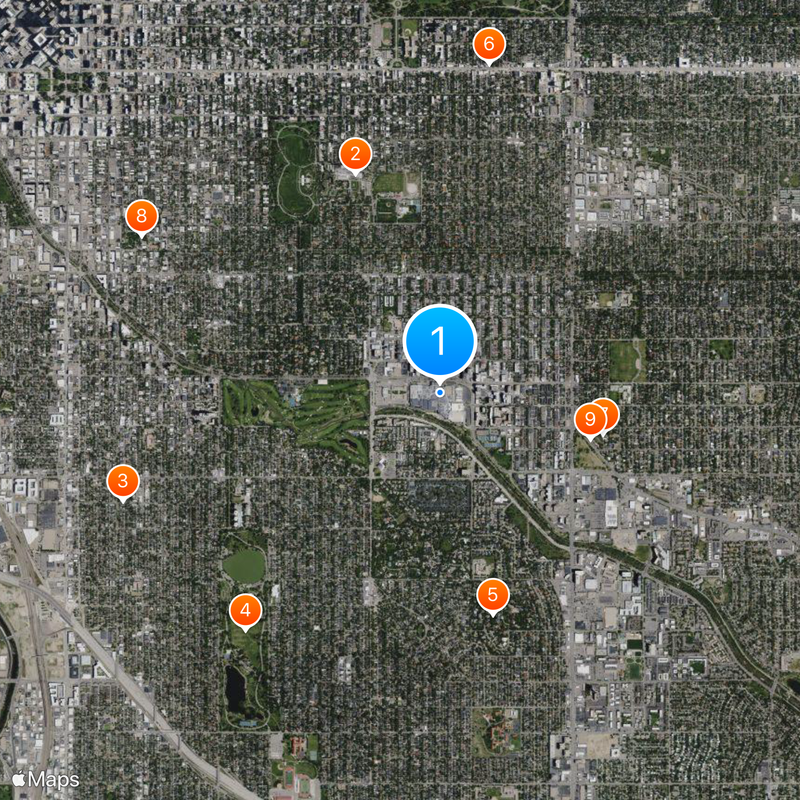 Cherry Creek Shopping Center Map