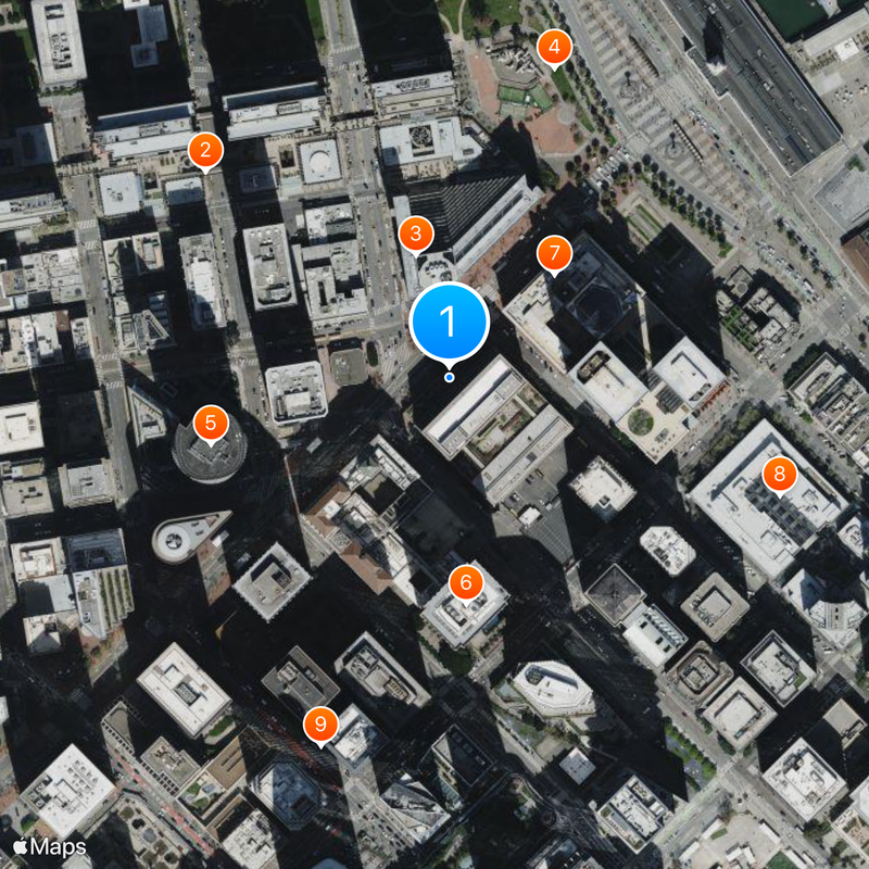 Federal Reserve Bank of San Francisco Map