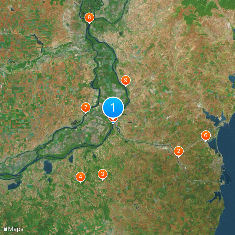 Anghel Saligny Bridge Map