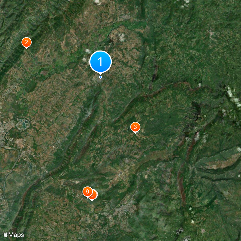 Agua de Dios Map