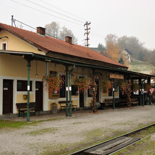 Waldneukirchen, Aufnahmegebäude Grünburg
