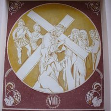 Kaplička VIII. zastavení křížové cesty u kostela v Mařenicích