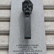 Plaque of Leoš Janáček, Brno