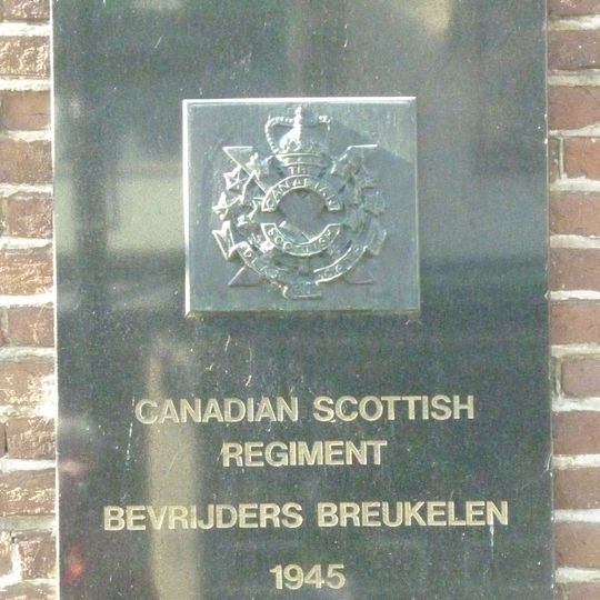 Plaquette voor het Canadian Scottish Regiment
