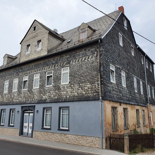 Meisterhaus der Weberinnung, mit rückwärtigem Erweiterungsbau St. Jacober Hauptstraße 73