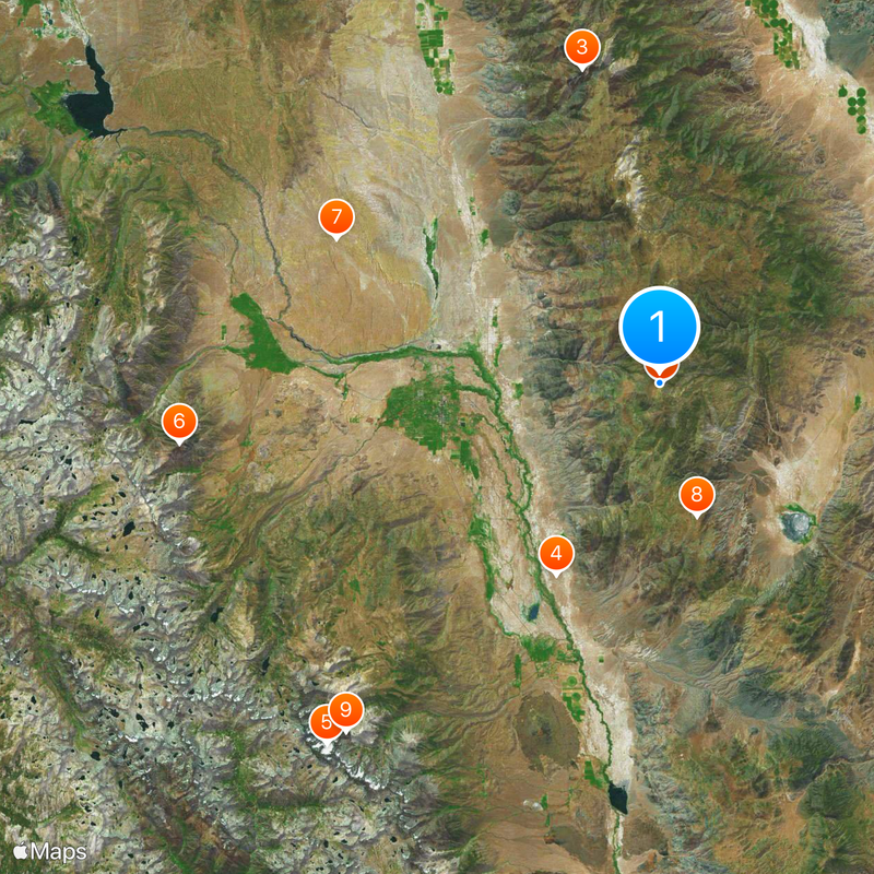Ancient Bristlecone Pine Forest Map