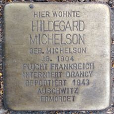 Stolperstein dedicated to Hildegard Michelson