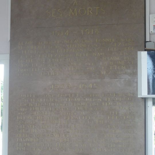 Monument aux morts de la SNCF à Somain