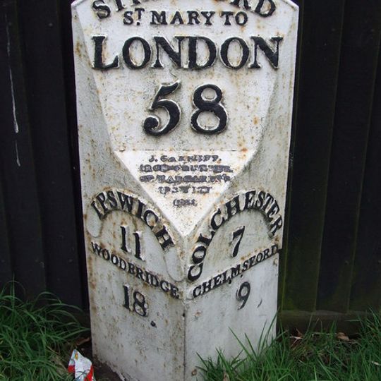 Milepost Approximately 50 Metres South Of Corner House