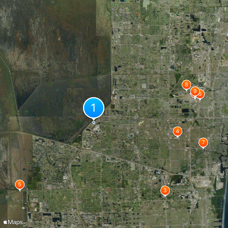 FLA Live Arena Kaart