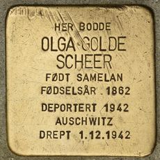 Stolperstein für Olga Golde Scheer, f. Samelan