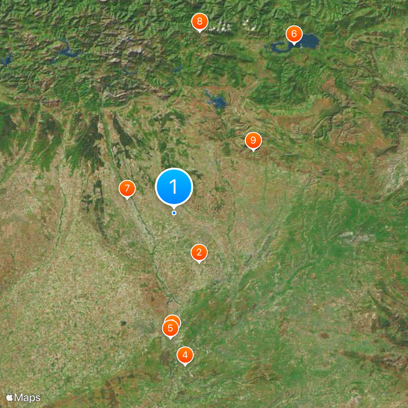Provinz Palencia Karte