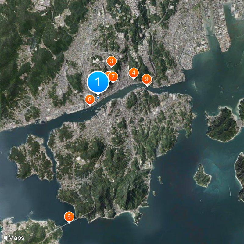 Onomichi Station Map