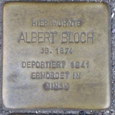 Stolperstein dedicated to Albert Bloch