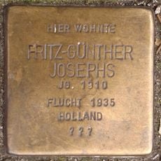 Stolperstein en memoria de Fritz-Günther Josephs