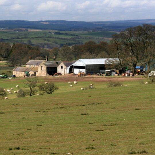 Catreen Farmhouse, Outbuildings And Wall