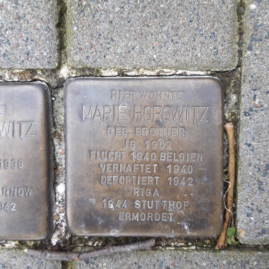 Stolperstein en memoria de Marie Horowitz